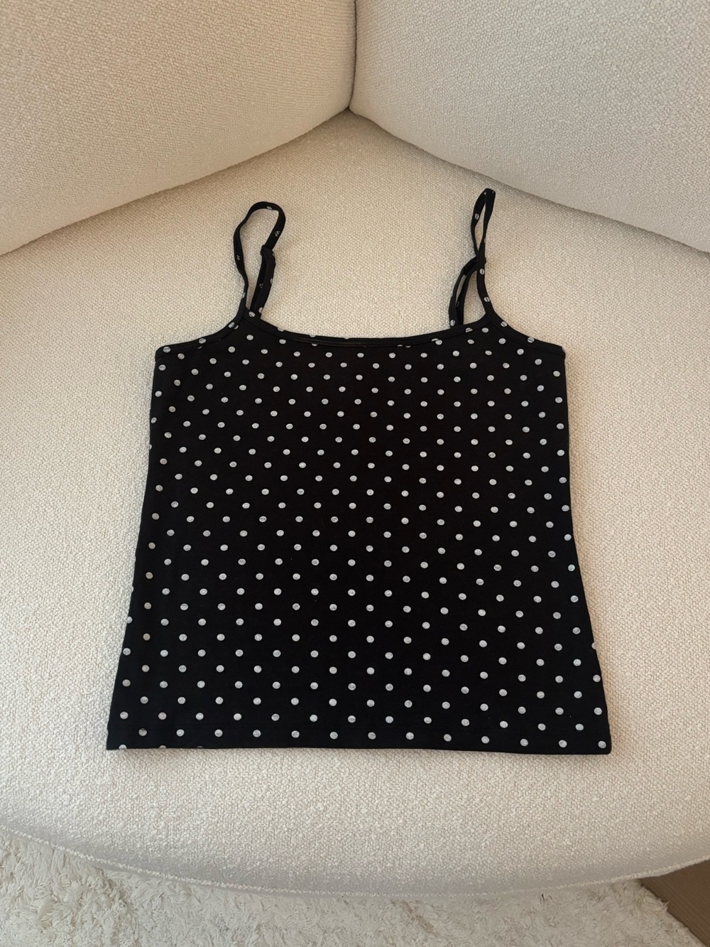Brandy Melville - Black Polka Dot Skylar Tank